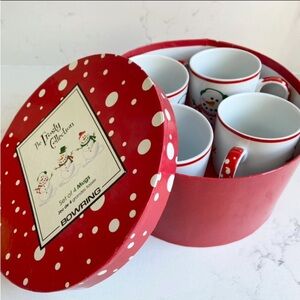 NEW Bowring The Frosty Collection Snowman Mug Set